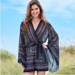 Women’s Sheer Long Sleeve Shorts Romper